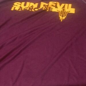 adidas Purple and Gold Short Sleeve Tee